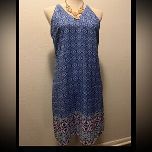 Skies Are Blue Floral Patterned Dress